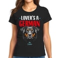 thumbnail image 1 of Lover's a German Rottweiler Graphic T-Shirt - Bold Red Text & Detailed Dog Design by Custom - Soft & Comfortable Fit, 1 of 5