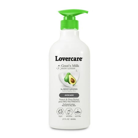 LoverCare Goat's Milk Body Lotion 27 fl oz (800ml) - Avocado