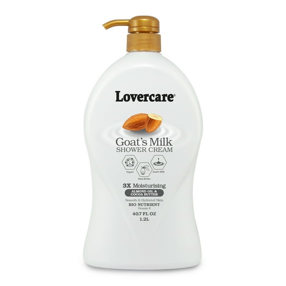 LoverCare Goat's Milk Body Wash 40.07oz (1200ml) - Cocoa Butter