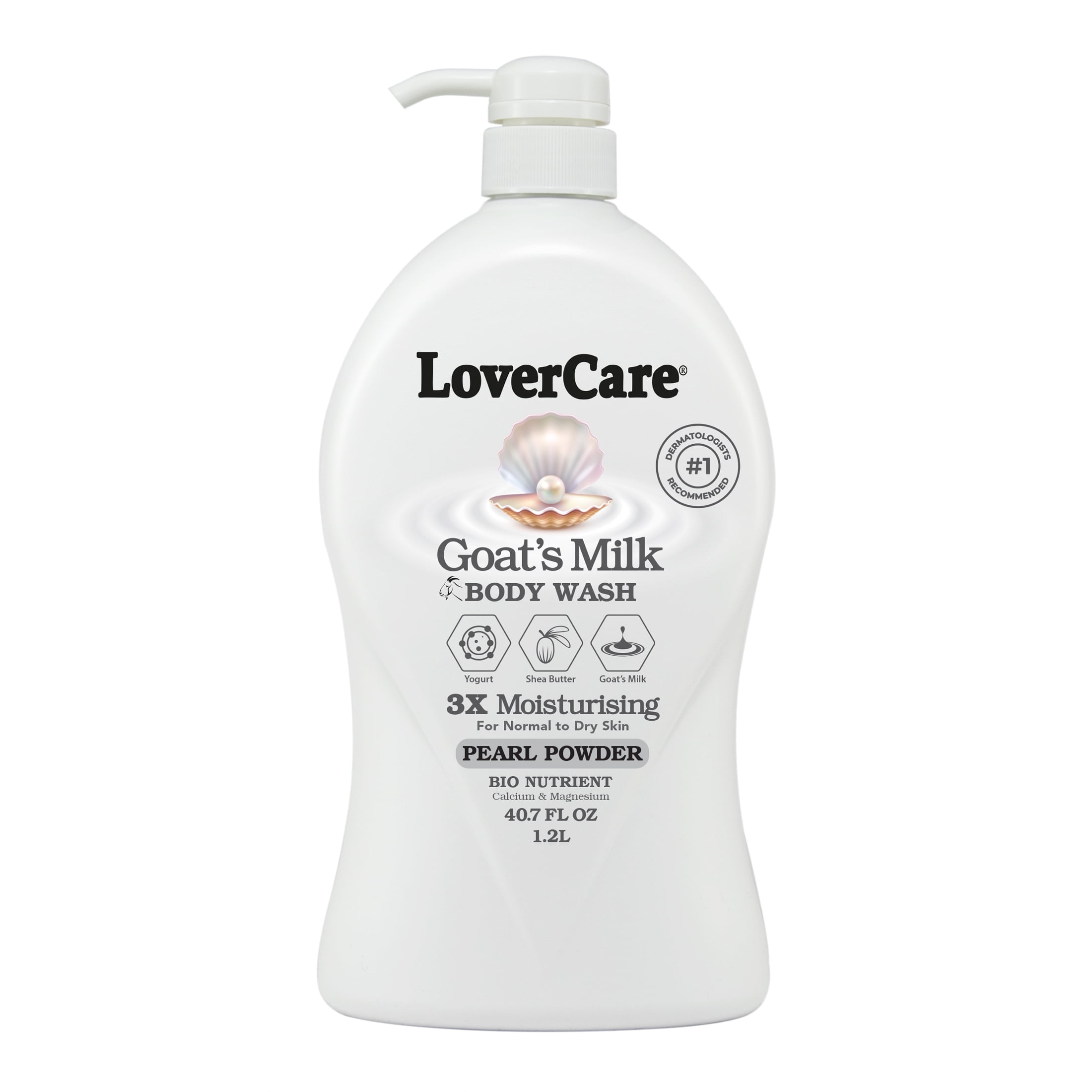 LoverCare Goat's Milk Body Wash 40.07oz (1200ml) - Pearl Powder
