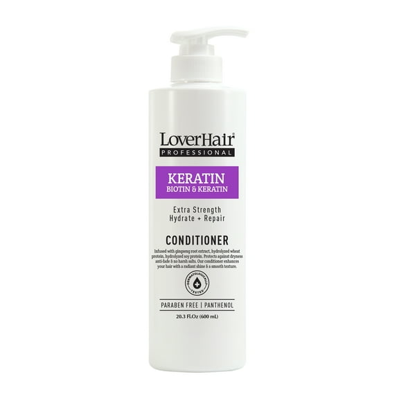 LoverHair Professional Keratin Biotin Conditioner 20.3 fl oz-600mL