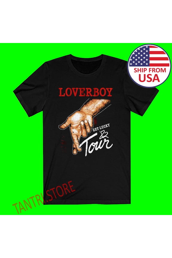 Get Lucky Men's Black T-Shirt Size S to 3XL