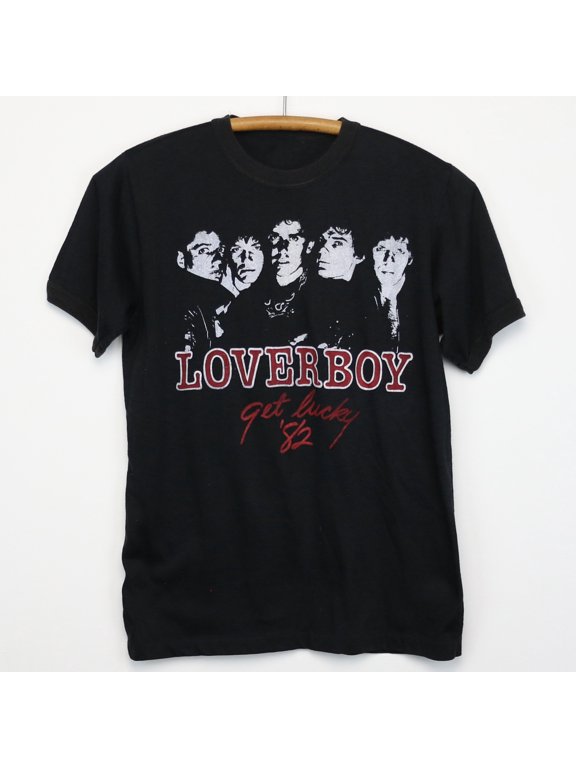 Loverboy Get Lucky T-shirt Cotton Unisex Gift Friend