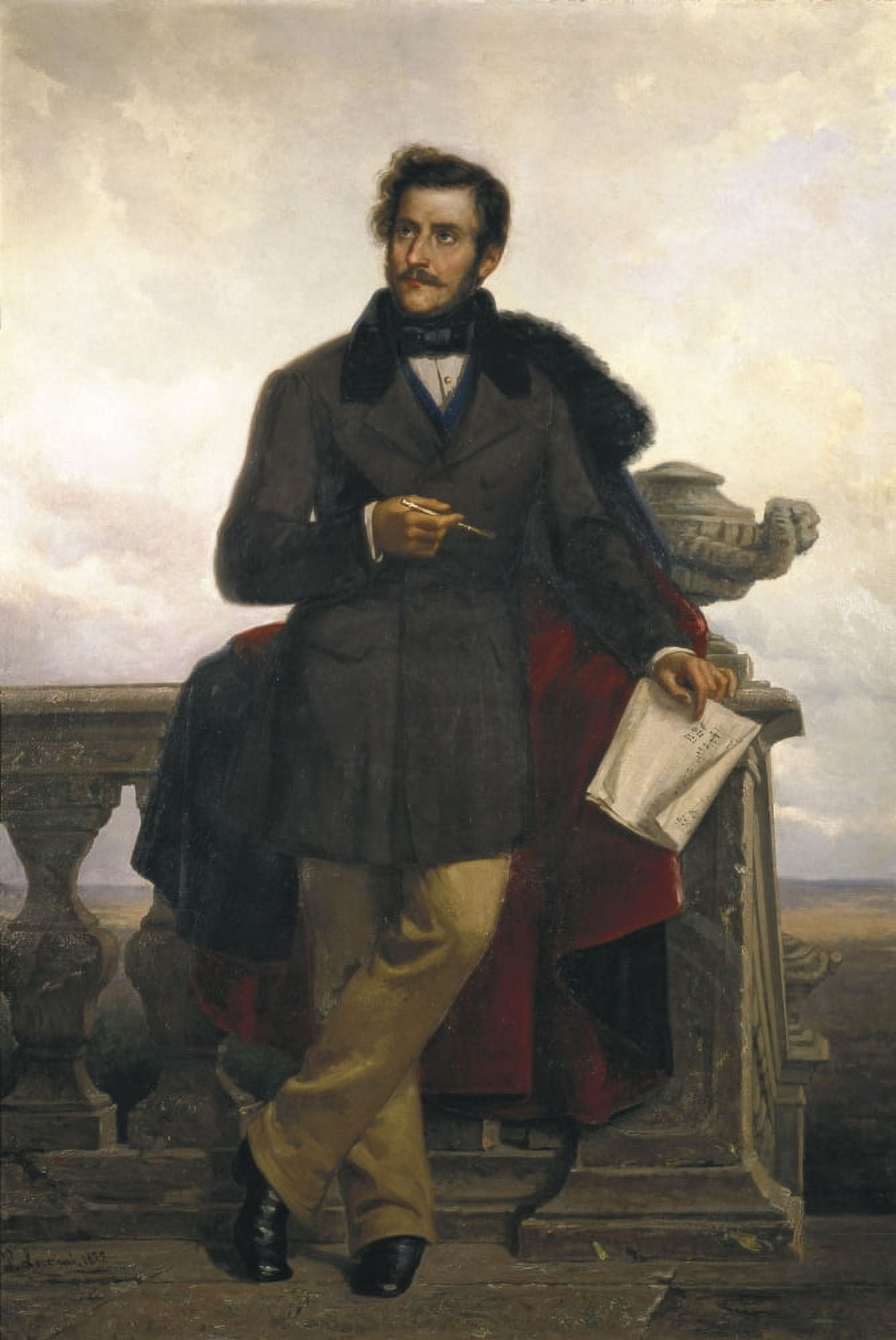 Loverianoponziano (1845-1929) Canvas Art - (24 x 36)