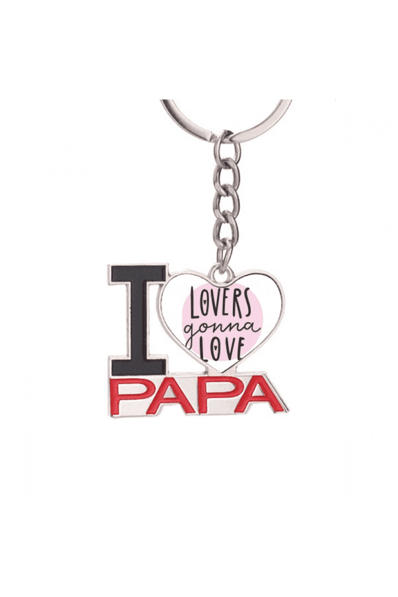 Lovers Ganna Love Quote Style Keychain Metal Keyring Holder Love PAPA Father