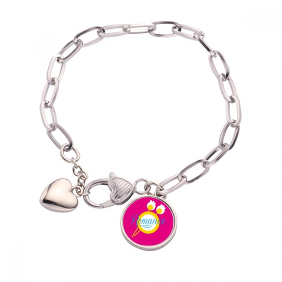 Lovers Love Eternal Romance Heart Chain Bracelet Jewelry Charm Fashion