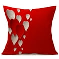 Lovers Painting Linen Gifts For Women Cushion Cover Valentines Day