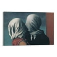 thumbnail image 1 of The Lovers Paintings By Rene Magritte Canvas Wall Art Poster Artworks Picture Print Poster Wall Art Painting Canvas Gift Decor Home Posters Decorative 24x36inch(60x90cm), 1 of 6