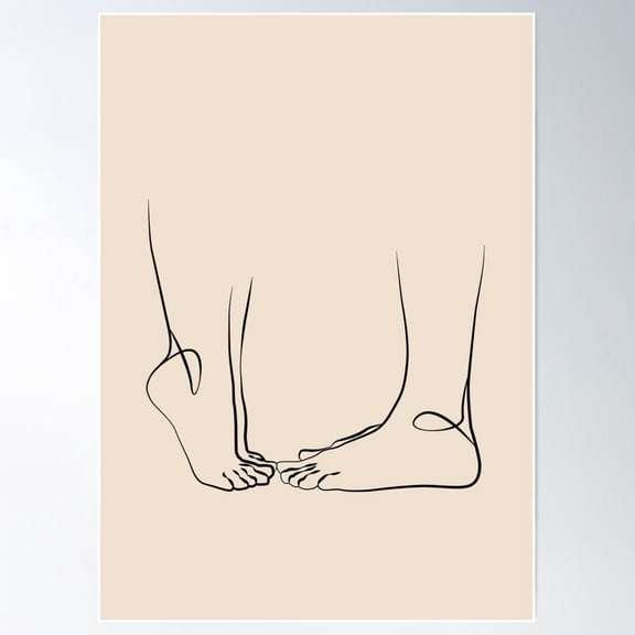 Lovers Poster Wall Art, Modern Wall Decor For Living Room Bedroom, 8x12 UNFRAMED