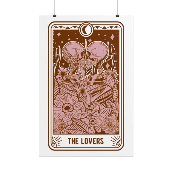 Lovers Skeleton Tarot Wall Decor