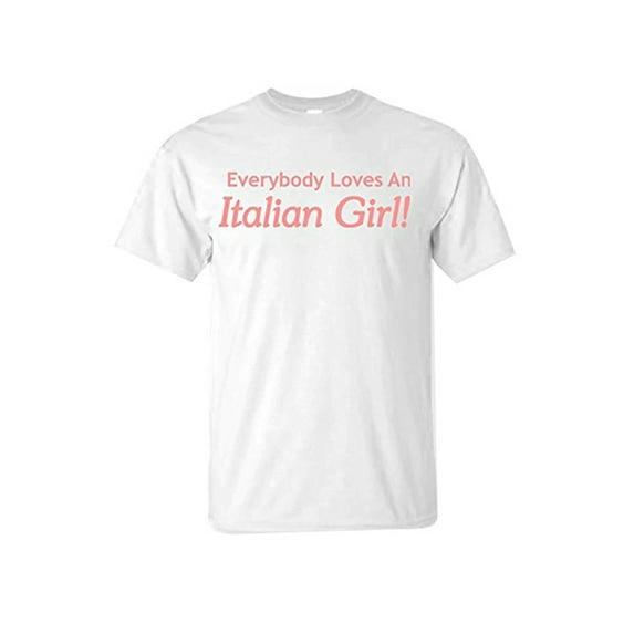 Loves An Italian Girl T-Shirt Large White