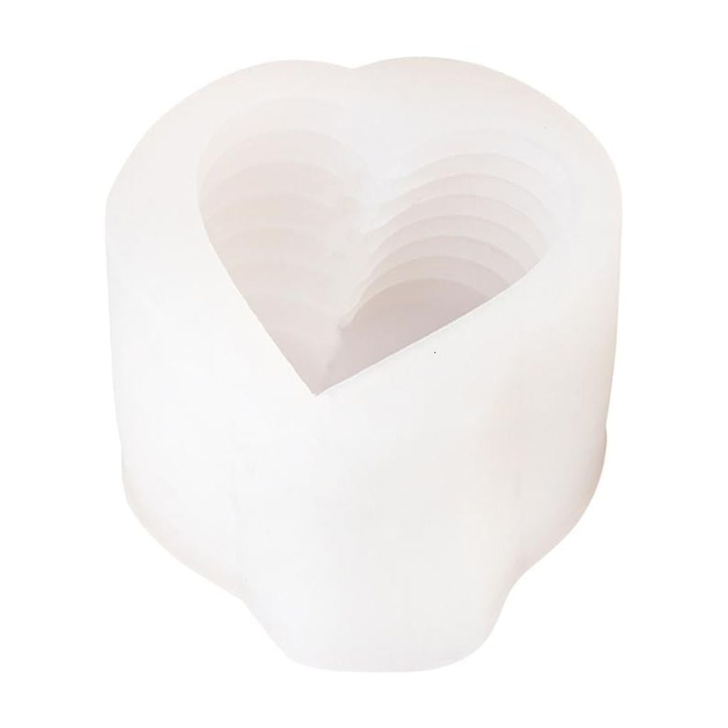 Loves Heart Candle Mold Heart Shaped Silicone Candle Moulds Valentines Day Decor