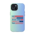 thumbnail image 1 of Loves Jesus And America Too Magnetic iPhone Tough Case, 1 of 7