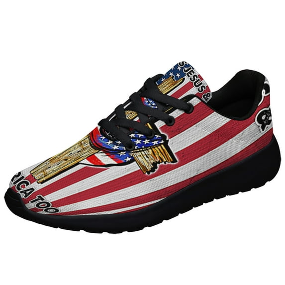 Loves Jesus And America Too Shoes Sneakers Black Size 11.5
