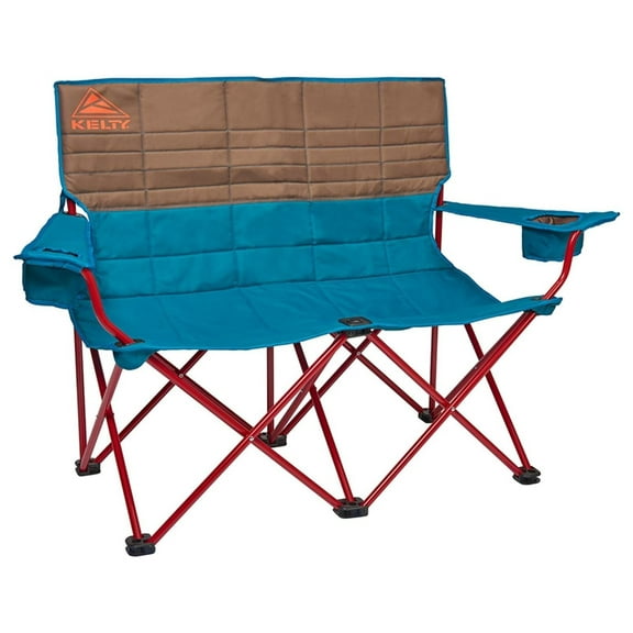 Loveseat 2-Person Oversized Camping Chair – Folding Heavy Duty Double Camp Seat for Soccer Games, Backyard, Tailgating and Beach Days