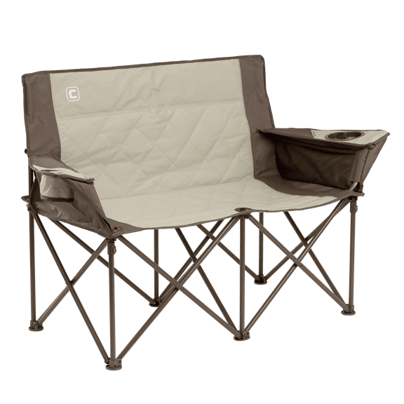 CORE Loveseat Double Outdoor Camping & Tailgate Chair, Mocha