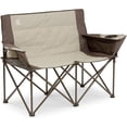 thumbnail image 1 of CORE Loveseat Double Outdoor Camping & Tailgate Chair, Mocha, 1 of 8