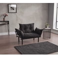 thumbnail image 1 of Loveseat - Linen/Modern/Small Space - Living Room - Black, 1 of 7