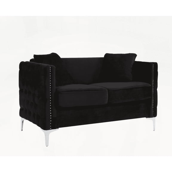 Loveseat - Linen Modern Small Space Living Room Sofa with USB & Pocket