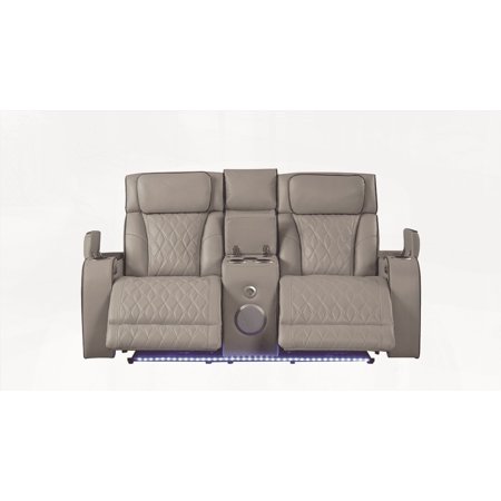 Loveseat - Linen Modern for Small Space Living Room (Easy Assembly)