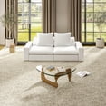 thumbnail image 1 of Loveseat Sectional Sofa Modular Corner Sofa 2 Seaters Soft Cozy Lounge for Living Room Bedroom,White, 1 of 8