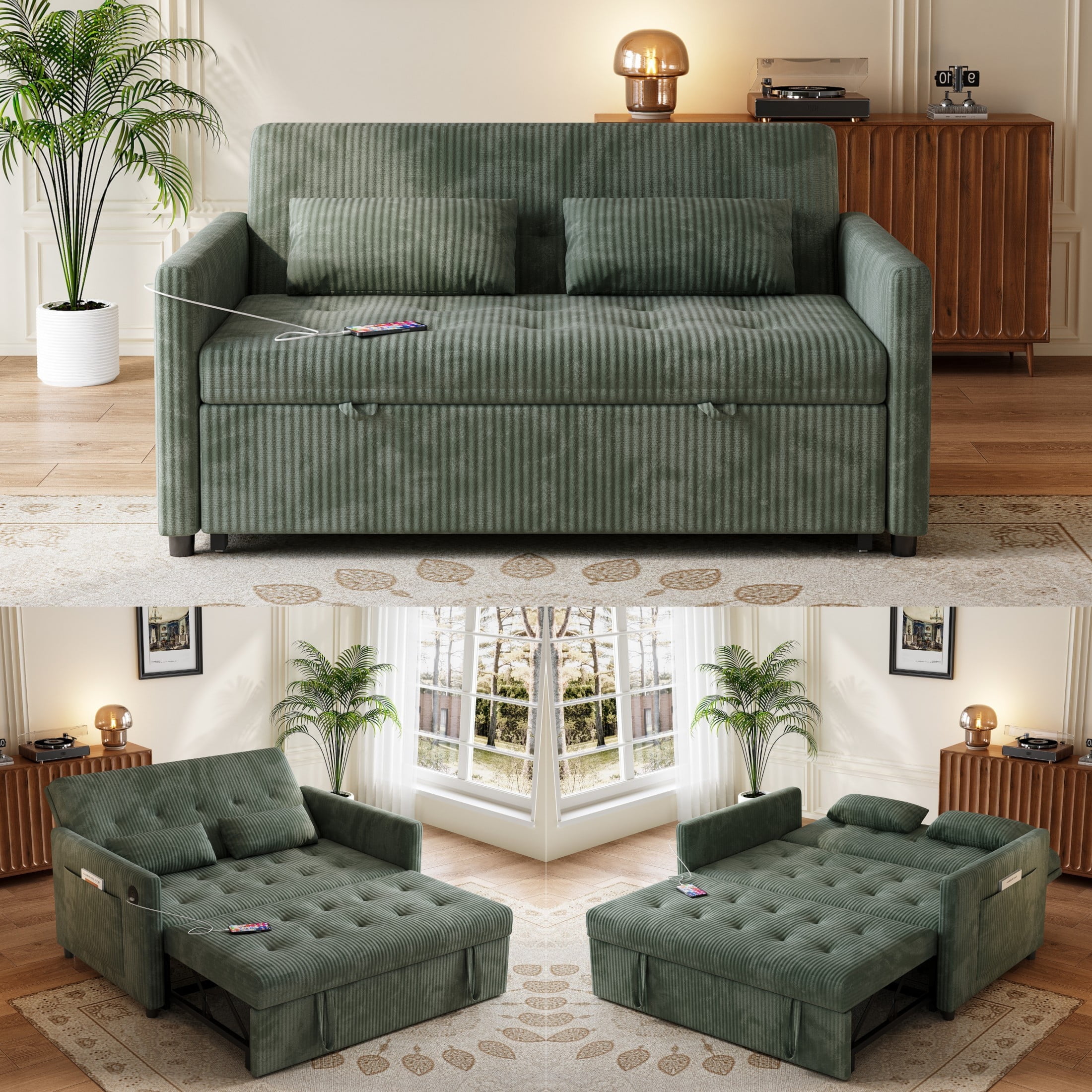Modern Minimalist Sofa Bed For Small Spaces Reference: Loveseat Sleeper Sofa Convertible Sofa Bed 3 In 1 Modern