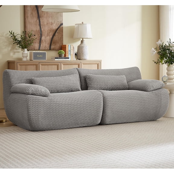 Loveseat Sofa, Cloud Boneless Couches for Living Room, Modern Modular Sectional Sofa, Oversized