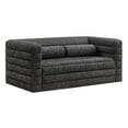 thumbnail image 1 of Loveseat Sofa, Tufted, Dark Gray, Fabric, Living Room Lounge Cafe Lobby Hospitality Restaurant, Modern Contemporary, HB37685, 1 of 9