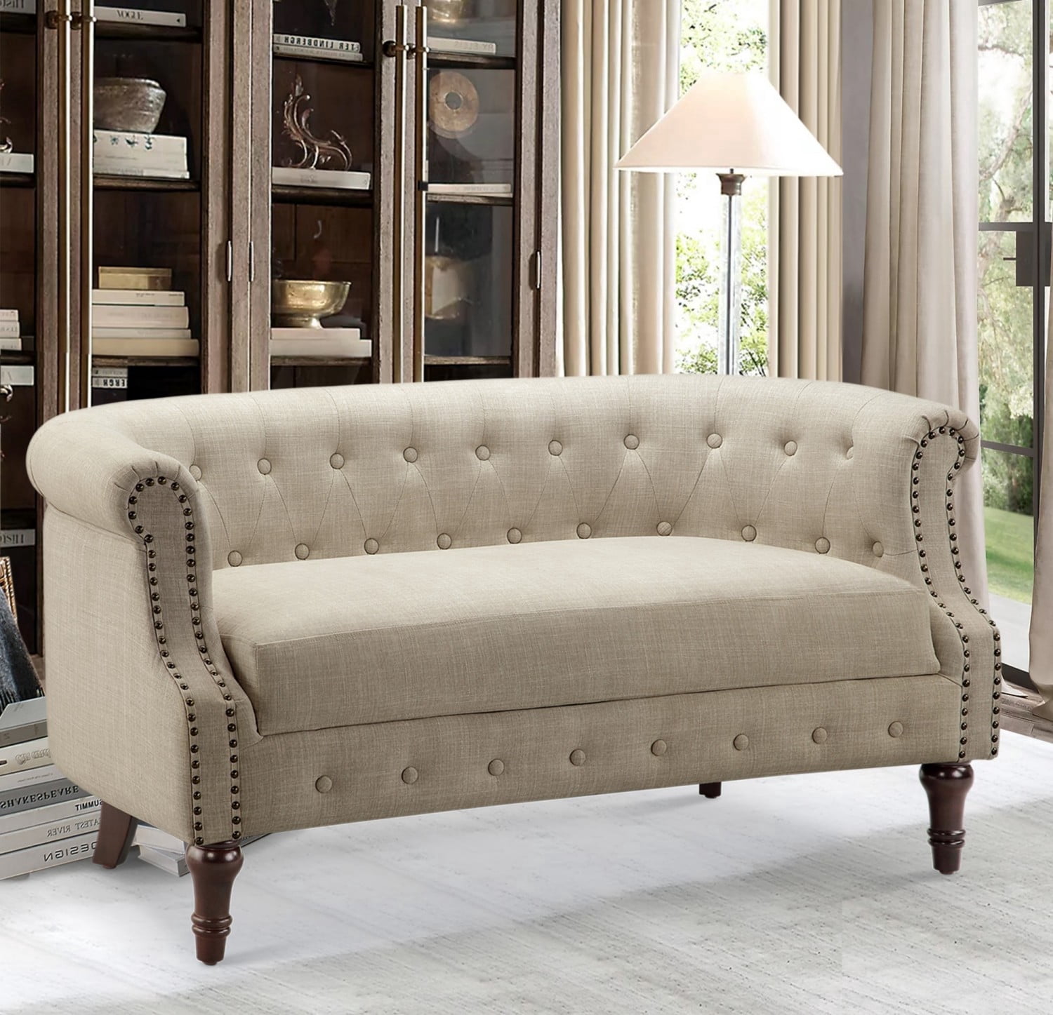 Loveseat Sofa for Living Room - Long Couch in a Box, Love Seat for Small Area, Couches for Living Room