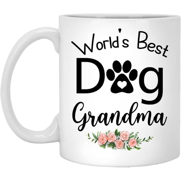 World's Best Dog Grandma Coffee Mug, Gift For Dog Lover, Pet Lover Mug, Fur Parents Gif 11oz