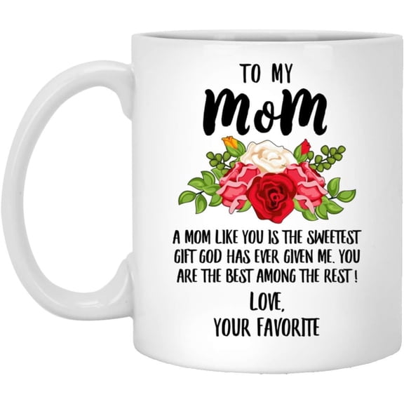 Lovesout Happy Mothers Day Son Mom Friendship Interlocking Heart Christmas 2025 Gifts White Coffee Mug 11oz