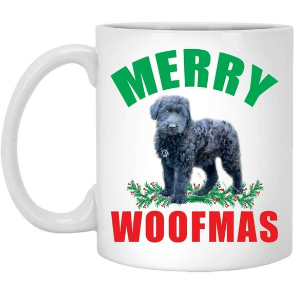 Lovesout Merry Woofmas Sheepadoodle Blue 2025 Christmas Gifts New Years 2026 Decorations Coffee Mug Ceramic White 11 oz