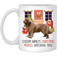 thumbnail image 1 of Lovesout Red Newfoundland Dog 2025 Christmas Movies Watching Mug Personalized Name Gifts 2026 New Year Eve Coffee Cup White 11 oz, 1 of 5