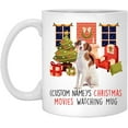 thumbnail image 1 of Lovesout White Red Brittany Spaniel Dog 2025 Christmas Movies Watching Mug Personalized Name Gifts 2026 New Year Eve Coffee Cup White 11 oz, 1 of 5