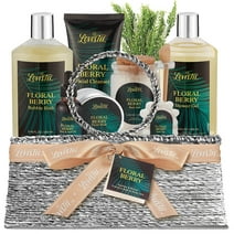 Lovestee Floral Berry Bath and Body Set Holiday Spa Gift Basket for Women