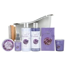 Lovestee Relaxing Lavender Bath and Body Spa Set Gift Basket for Women