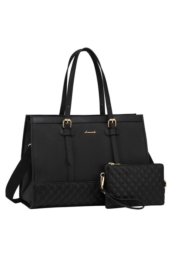 Adult adjustable shoulder strap Canvas Pu Leather Messenger Bags, Pure Black