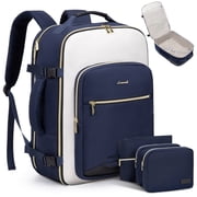 Lovevook Backpack Men Women, 40L Expandable Carry On Backpack Set Airline Approved, Larger Waterproof Suitcase Weekender Overnight Bag TSA Friendly