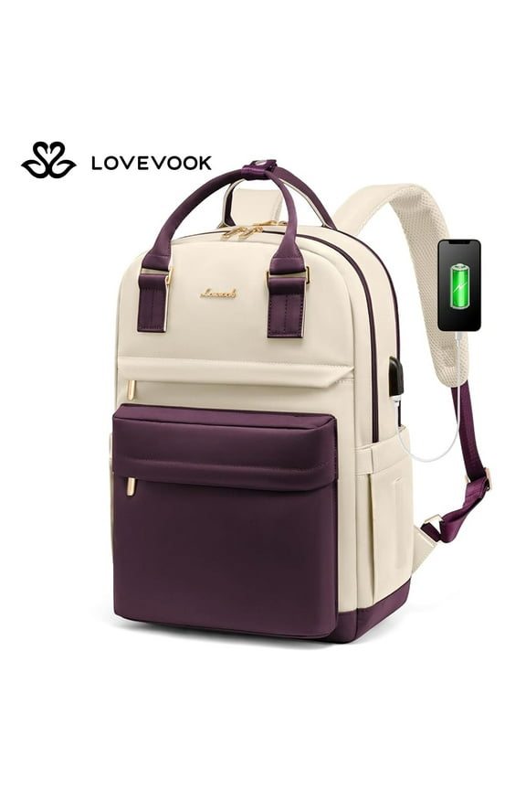 Backpack Purses for Women,Vintage Women Teacher Laptop Backpack Nurse Bag, Multi-Function Work Travel Daypacks College Book Bag with USB Port