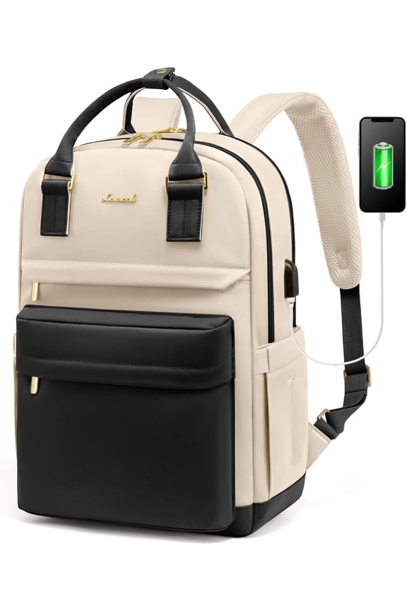 Backpack Purses for Women,Vintage Women Teacher Laptop Backpack Nurse Bag, Multi-Function Work Travel Daypacks College Book Bag with USB Port
