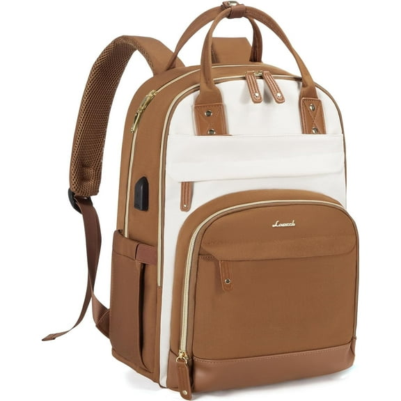 Lovevook Backpack Purses for Women, 15.6 Inch Laptop Backpack College Computer Bag, Multi-Functional Travel Work Bag Teacher Nurse Bag with USB Charging Port