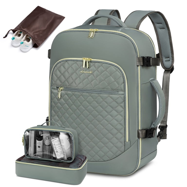 Lovevook Carry-on Luggage Backpack,Waterproof Travel Laptop Backpack Flight  Approved Fit 17.3" Laptop,40L Suitcase Daypack Business College Weekend  Overnight Bag with 3 Packing Cubes - Walmart.com