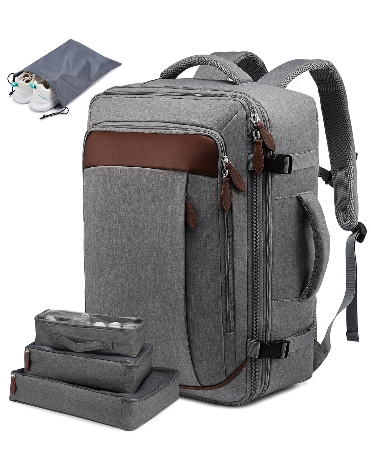 Lovevook College School Backpack, 40L Expandable Carry On Luggage Backpack Flight Approved, Large Waterproof Hiking Outdoor Overnighter Bag for Men Women