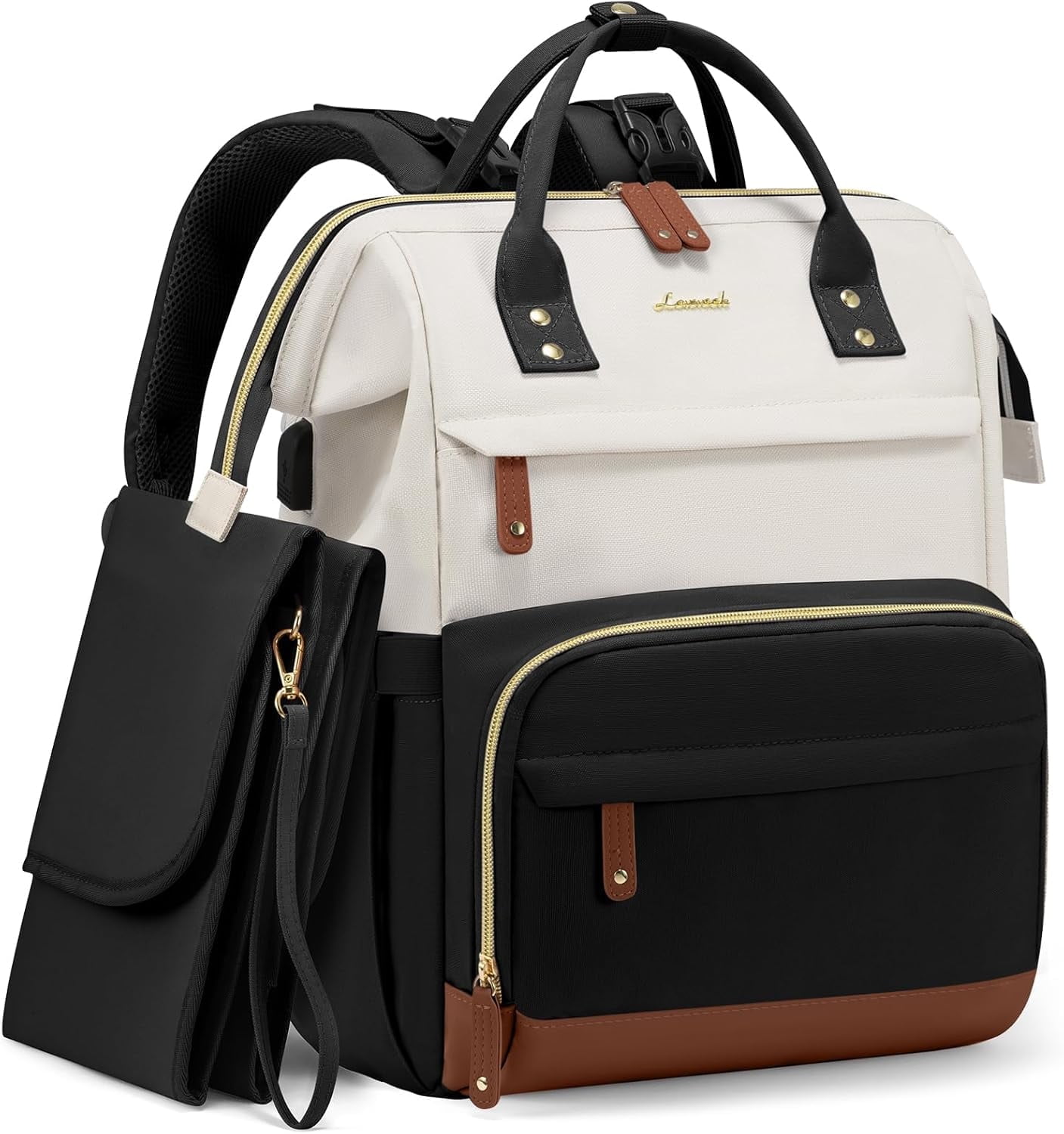 Lovevook Diaper Backpack,Large Diaper Bag Mummy Bag for New Mum Daddy,Convenient Work Travel Baby Bag for Office Mummy and Travel Essential Baby Shower