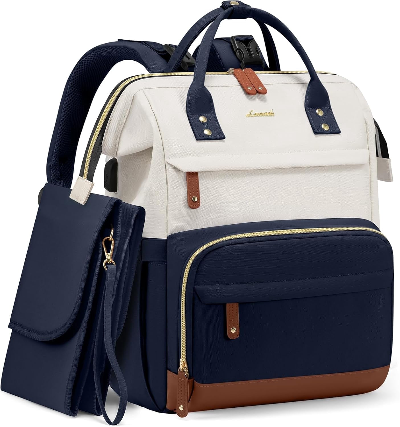 Lovevook Diaper Backpack,Large Diaper Bag Mummy Bag for New Mum Daddy,Convenient Work Travel Baby Bag for Office Mummy and Travel Essential Baby Shower