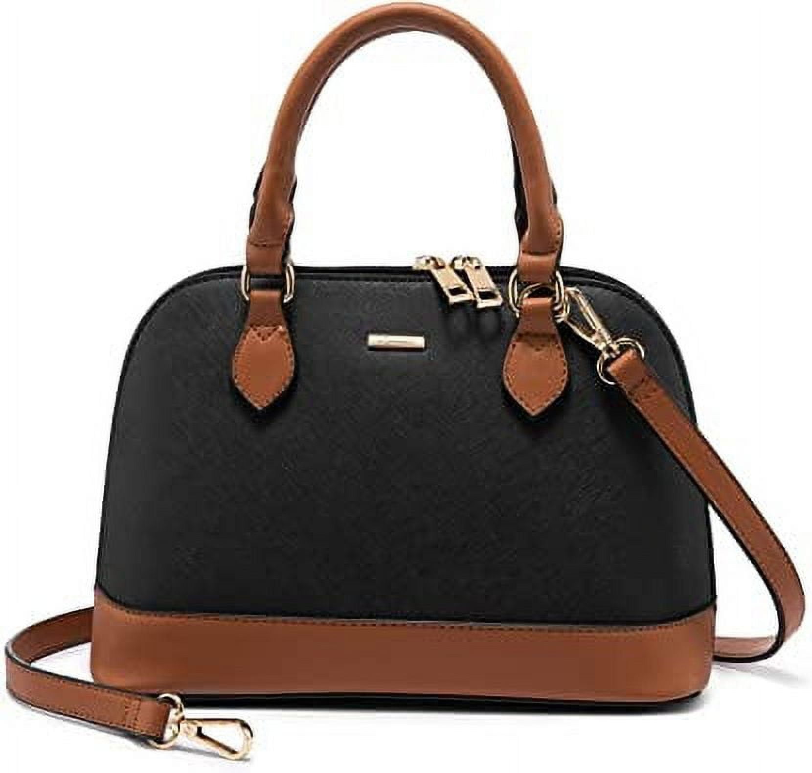 Lovevook Dome Satchel Handbags for Women Small Crossbody Bags Shoulder Purse with Classic Double Zip Black Brown 0d8dc8fd f435 44e4 8faa 45a8da9ac985.95624e7c05434335e983f3c3ceaddabc