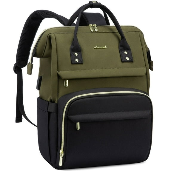 Lovevook Laptop Backpack for Women,17.3" Business Computer Bag Teacher Nurse Backpack Purse with Anti-Thief Pocket, Larger Waterproof Travel Bag College Backpack with USB Charging Port