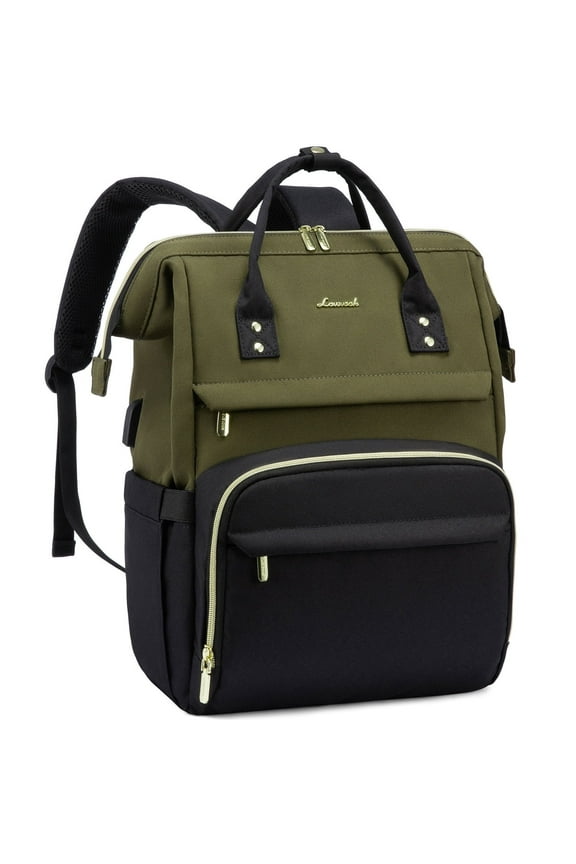 Laptop Backpack for Women,17.3" Business Computer Bag Teacher Nurse Backpack Purse with Anti-Thief Pocket, Larger Waterproof Travel Bag College Backpack with USB Charging Port