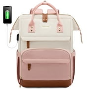 Laptop Backpack, 15.6" Women Work Backpack Purses with USB Port, Waterproof Casual Daypack Travel Backpack, Large Fashio