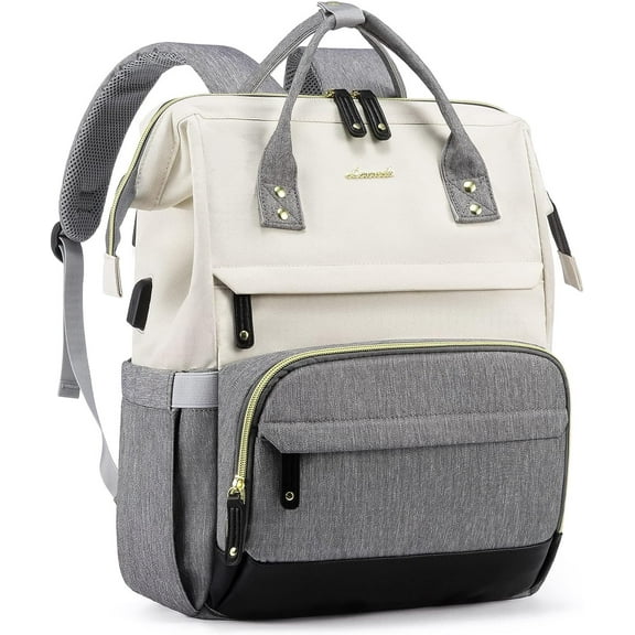 Lovevook Laptop Backpack, 15.6" Women Work Backpack Purses with USB Port, Waterproof Casual Daypack Travel Backpack, Large Fashion Teacher Nurse College Bookbag